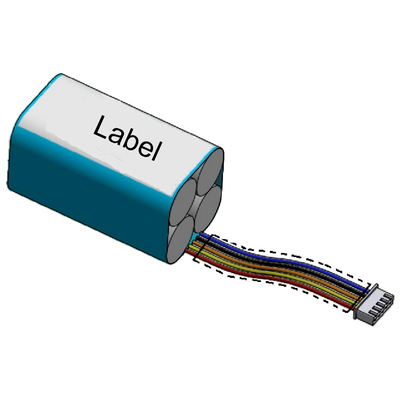 LiFePO4 Batterie-Satz-Lithium-Eisen-Phosphatbatterie 4S1P 12.8V 1500mah der Batterie-IFR 18650 für Notbeleuchtung